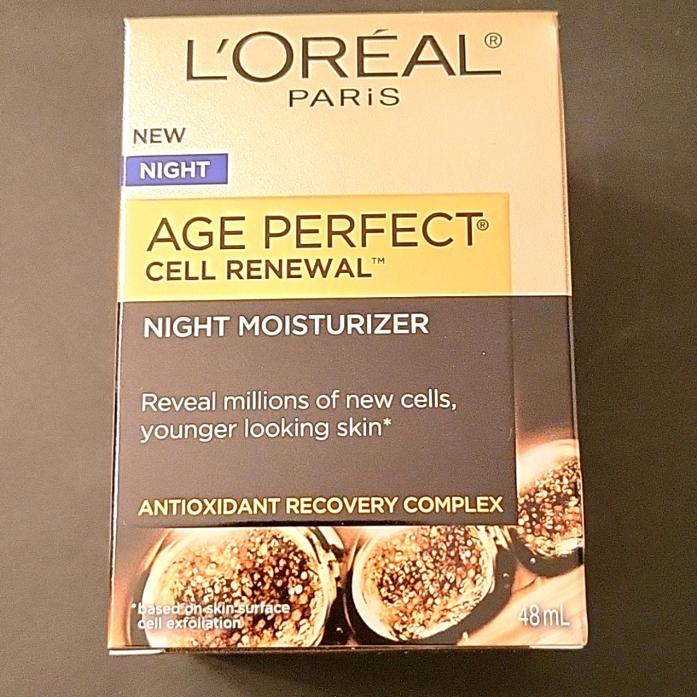 L'Oreal Age Perfect Cellular Renewal Night Moisturizer, FULL SIZE!